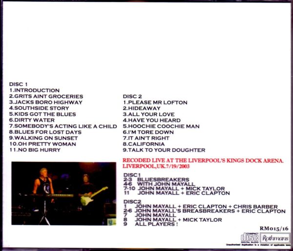 John Mayall,Eric Clapton/UK 2003 - Image 2