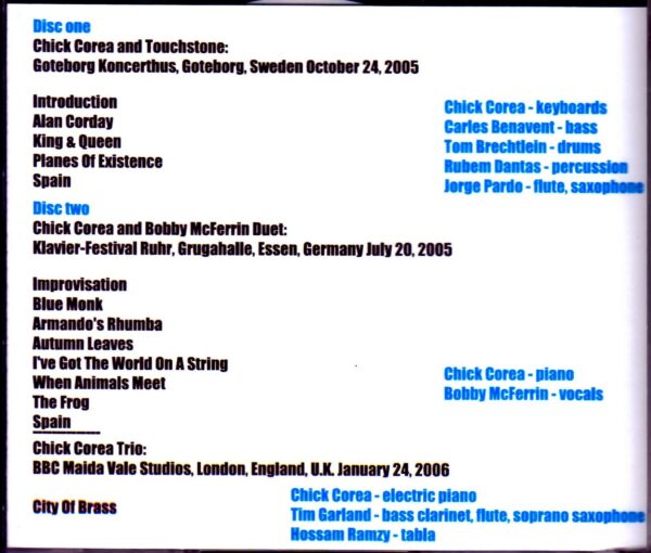 Chick Corea/Sweden 2005 & more - Image 3