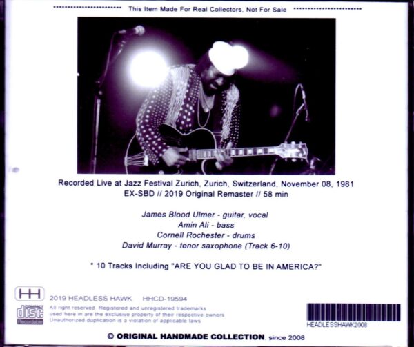 James Blood Ulmer/Switzerland 1981 - Image 2