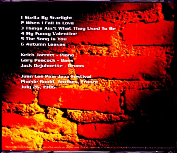 Keith Jarrett Trio/France 1986 - Image 2