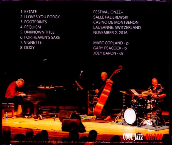 Gary Peacock Trio/Switzerland 2016 - Image 2