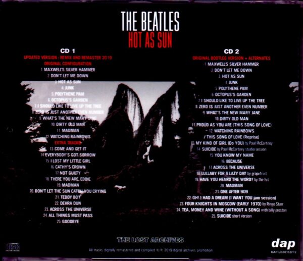Beatles/Hot as Sun 2019 Remix & Remastered - Image 2