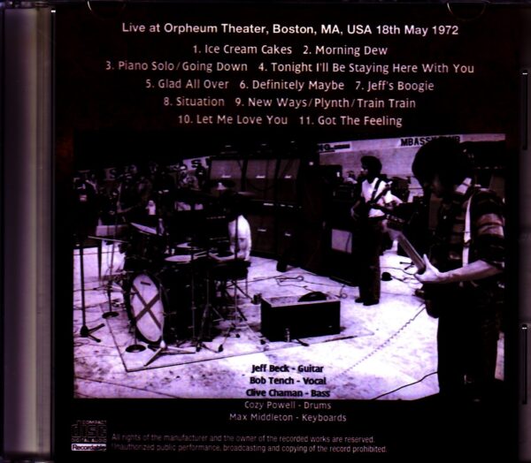 Jeff Beck Group/MA, USA 1972 - Image 2