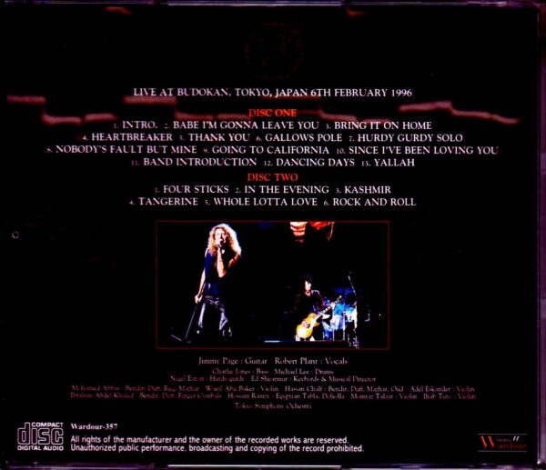 Jimmy Page,Robert Plant/Tokyo,Japan 2.6.1996 - Image 2