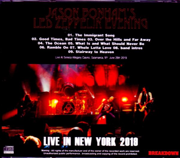 Jason Bonham’s Led Zeppelin evening/NY,USA 2019 - Image 2