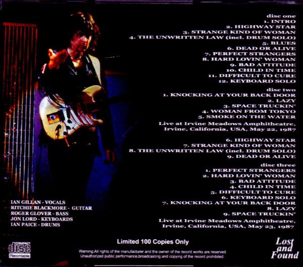 Deep Purple/CA, USA 1987 2 Days - Image 2
