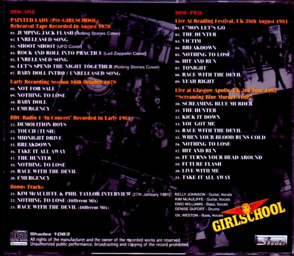 Girlschool/Live & Studio 1978-1982 - Image 2