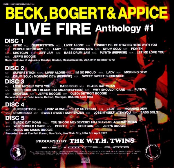 BB & A Beck,Bogert & Appice/Live Anthology Vol.1 - Image 2