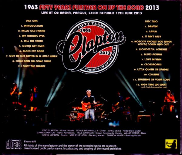 Eric Clapton/Czech Republic 2013 Complete - Image 2