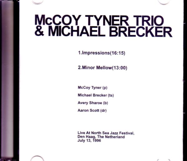 McCoy Tyner Trio, Michael Brecker/Netherlands 1996 - Image 2
