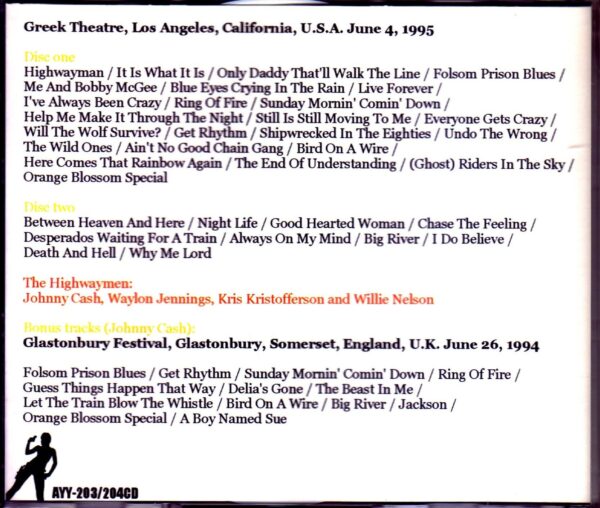 Highwaymen, Johnny Cash, Willie Nelson/CA, USA 1995 & more - Image 2