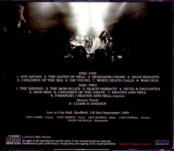 Black Sabbath/UK 9.2.1989 - Image 2