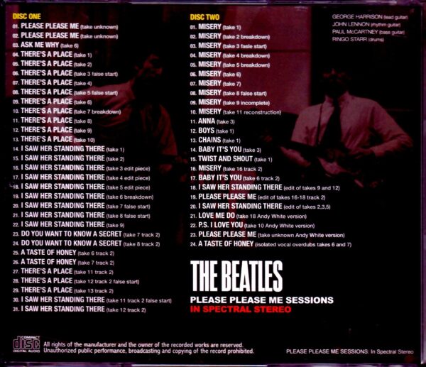Beatles/Please Please Me Sessions in Special Stereo - Image 2