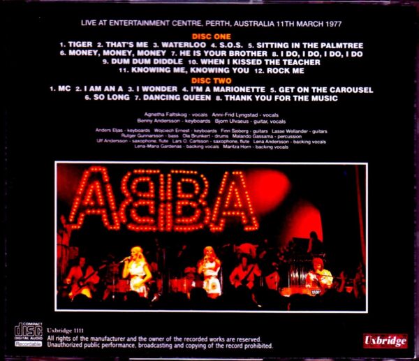 Abba/Perth,Australia 3.11.1977 - Image 2