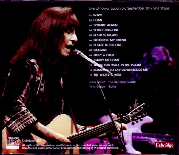 Karla Bonoff/Tokyo,Japan 9.3.2019 - Image 2