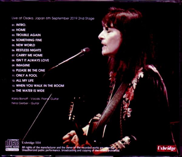 Karla Bonoff/Osaka,Japan 2019 - Image 2
