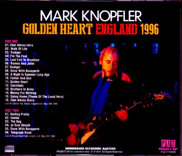 Mark Knopfler/England,UK 1996 2 Days - Image 2