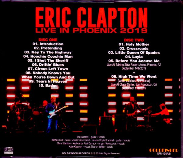 Eric Clapton/AZ,USA 2019 & more - Image 2