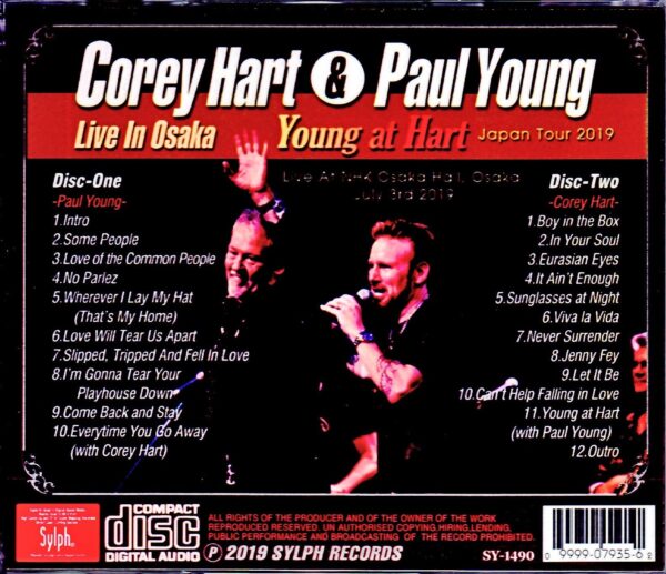 Corey Hart,Paul Young/Osaka,Japan 2019 - Image 2