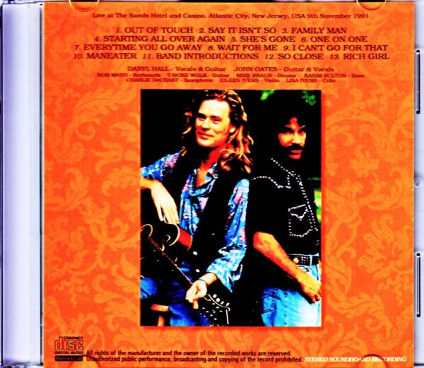 Hall & Oates/NJ, USA 1991 - Image 2
