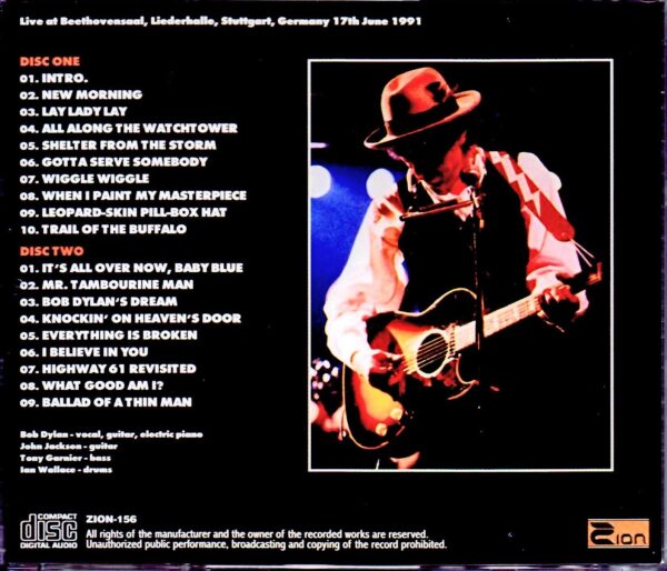 Bob Dylan/Germany 1991 - Image 2