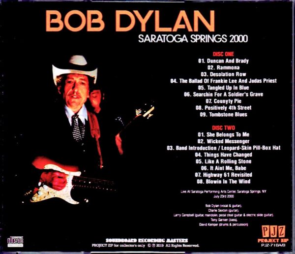 Bob Dylan/NY,USA 2000 - Image 2