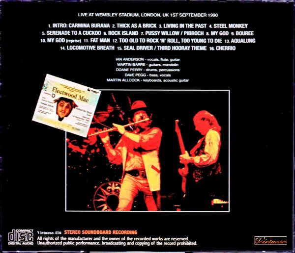 Jethro Tull/London,UK 1990 Upgrade - Image 2