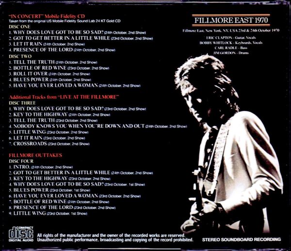Derek and the Dominos/NY,USA 1970 2 Days & more Remaster - Image 2