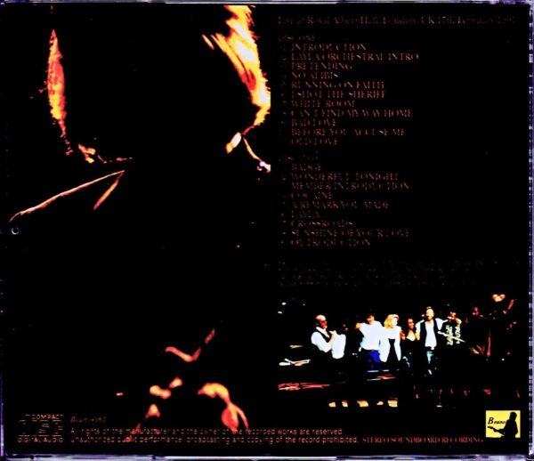 Eric Clapton/London,UK 2.17.1991 Upgrade - Image 2