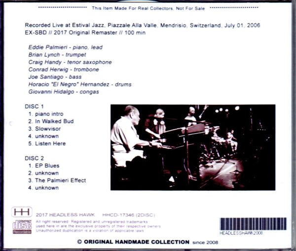 Eddie Palmiei Afro Caribbean Jazz All Stars/Switzerland 2008 - Image 2