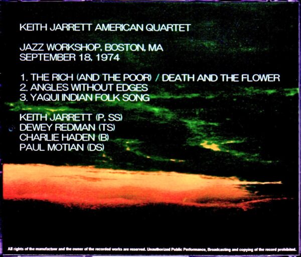 Keith Jarrett American Quartet/MA,USA 1974 - Image 2