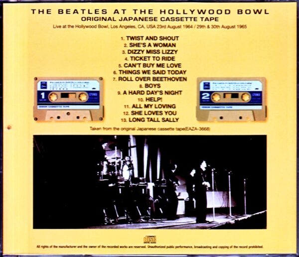 Beatles/CA,USA 1964・1965 Original Japanese Cassette Tape - Image 2
