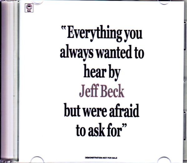 Jeff Beck/Everything you Always Wants to Hear by Jeff Beck But Were Afraid to Ask For Original US Promo LP Ver.