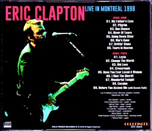 Eric Clapton/Canada 1998 - Image 2