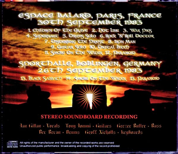 Black Sabbath/France 1983 Upgrade & more - Image 2
