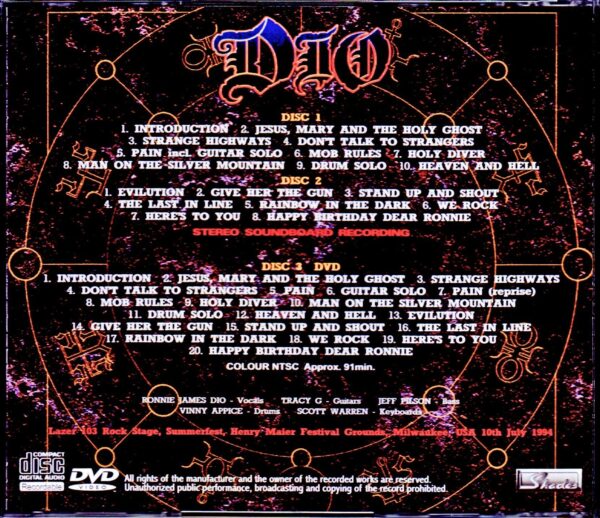 Dio/MW,USA 1994 S & V - Image 2