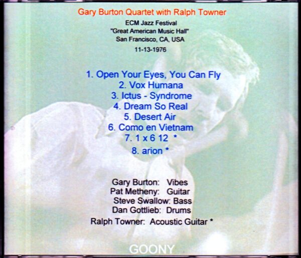 Gary Burton Quartet Ralph Towner/CA,USA 1976 - Image 2