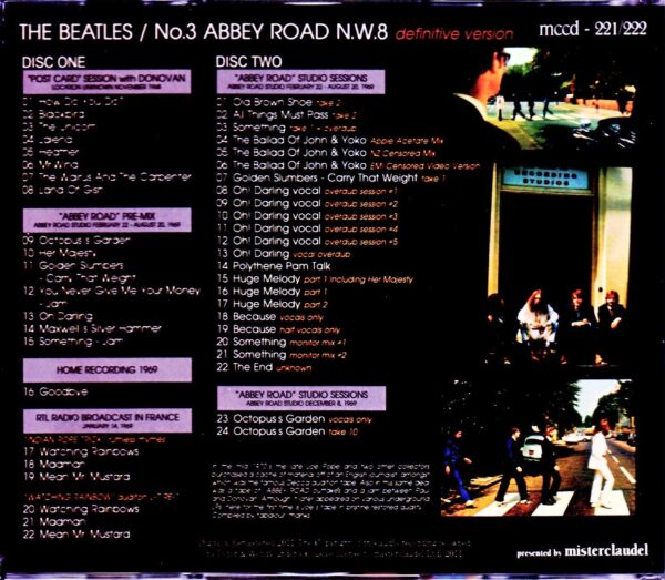 Beatles/No.3 Abbey Road N.W.8 Definitive Version - Image 2