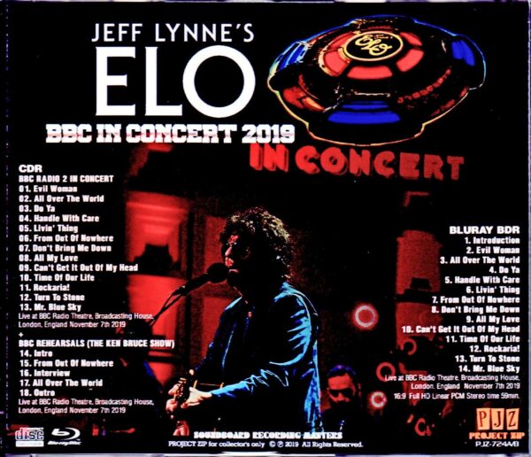 Jeff Lynne's ELO Electric Light Orchestra/London,UK 2019 S & V - Image 2