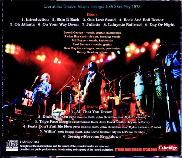 Little Feat/GA,USA 1975 Upgrade - Image 2