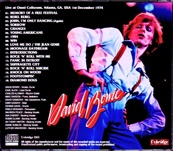David Bowie/GA, USA 1974 - Image 2