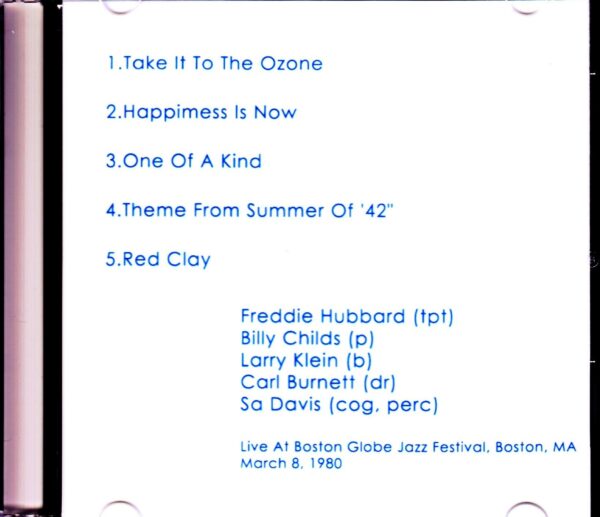 Freddie Hubbard Quintet/MA, USA 1980 - Image 2