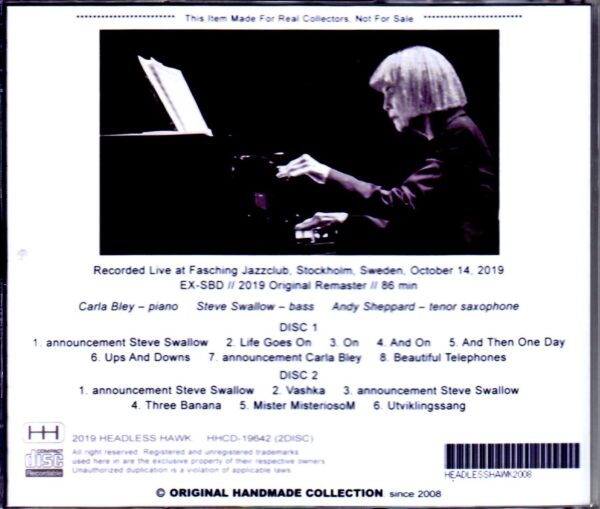 Carla Bley Trio/Sweden 2019 - Image 2