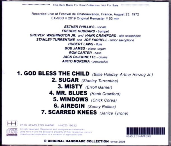 CTI All Stars Esther Phillips,Freddie Hubbard,Grover Washington Jr.,Stanley Turrentine,Bob James/France 1972 - Image 2