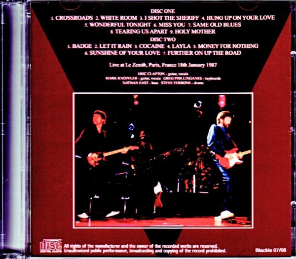 Eric Clapton/France 1987 - Image 2