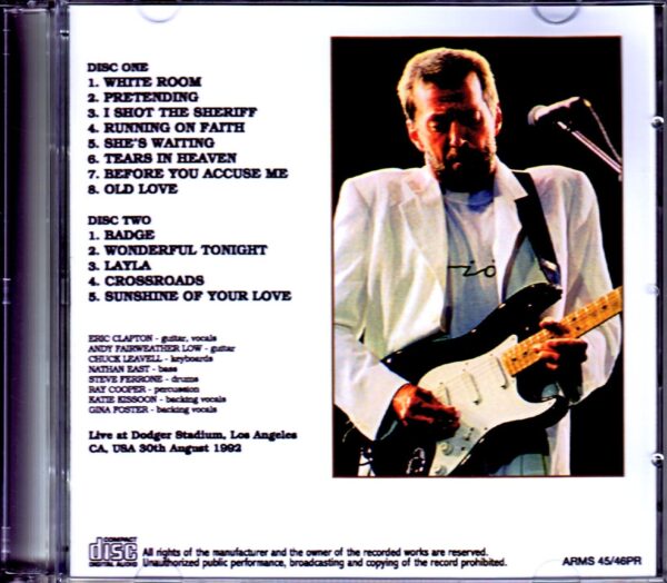 Eric Clapton/CA, USA 1992 - Image 2