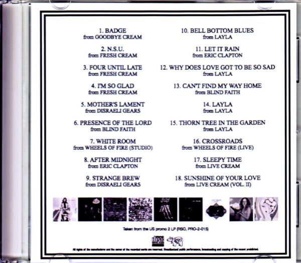 Eric Clapton/Classic Cuts US Promo LP Ver. - Image 2