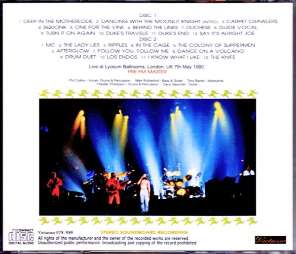 Genesis/London,UK 1980 Pre-FM Master - Image 2