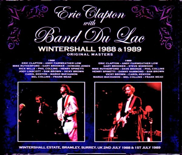 Eric Clapton,Band Du Lac/UK 1988 & more Original Masters
