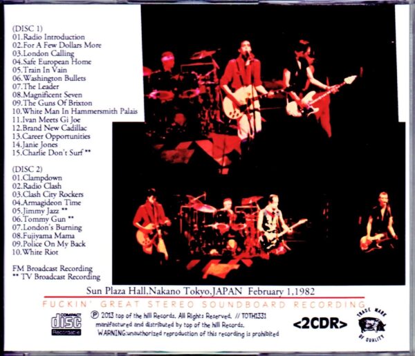 Clash/Tokyo,Japan 2.1.1982 Broadcast Ver. - Image 2